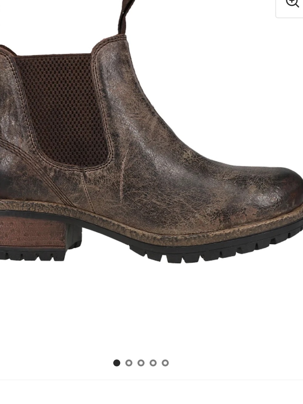 Diba true-Women's Brown Chelsea Winter Boot - Rugged Slip-On Comfort